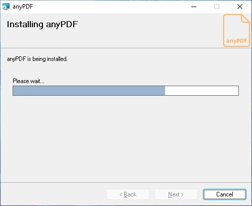 Screenshot of anyPDF